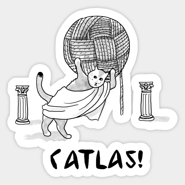 CATlas Sticker by bobeckstein